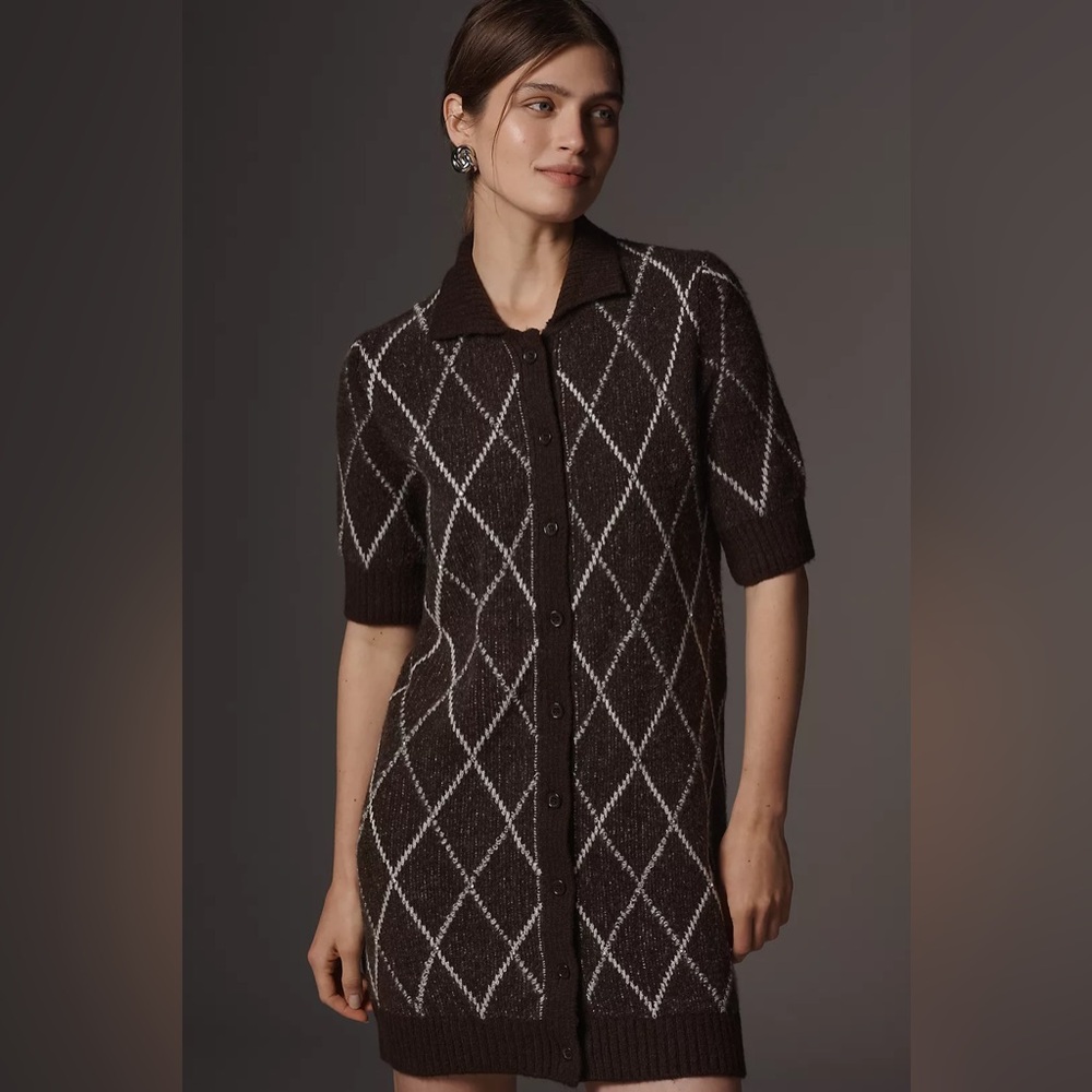 NWT! By Anthropologie Rhinestone Sweater Shift Dress - Multiple 🍯